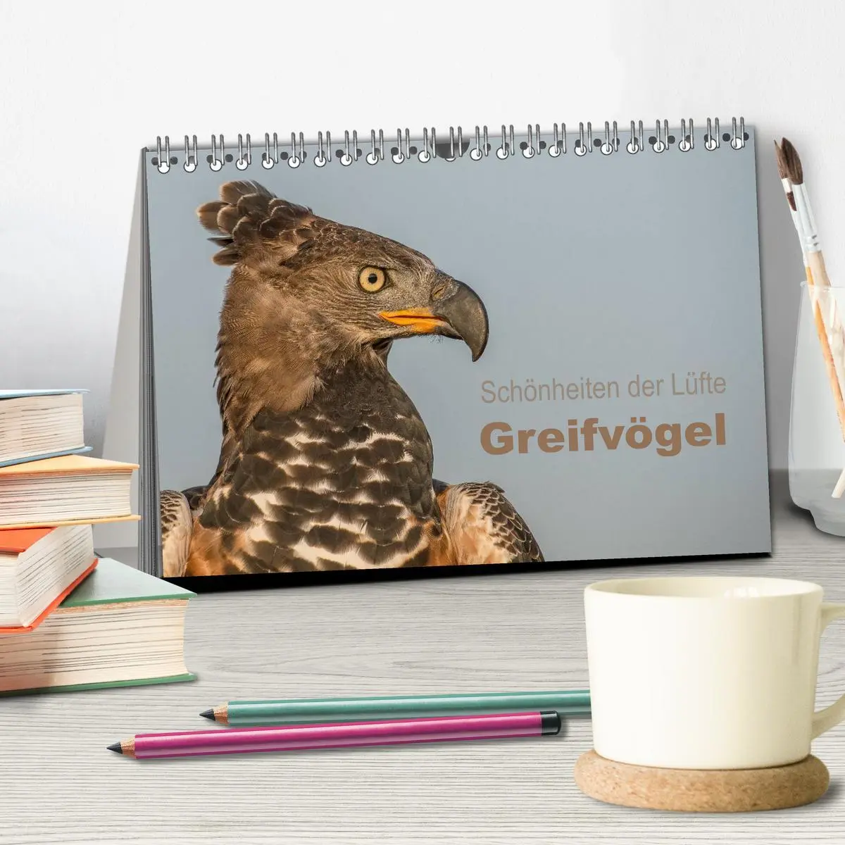 Bild: 9783516081787 | Schönheiten der Lüfte - Greifvögel (Tischkalender 2026 DIN A5...