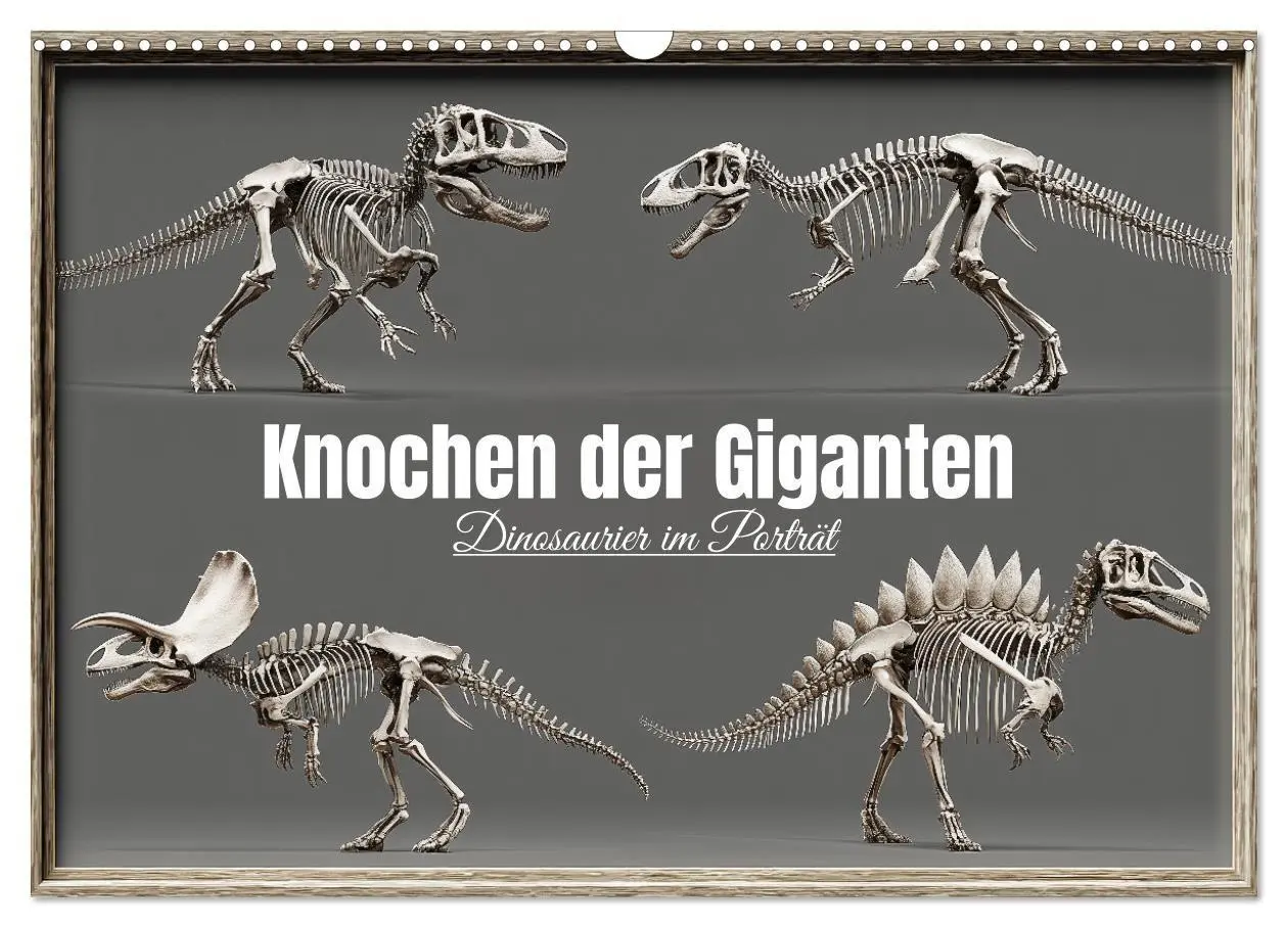 Cover: 9783516911787 | Knochen der Giganten - Dinosaurier im Porträt (Wandkalender 2027...
