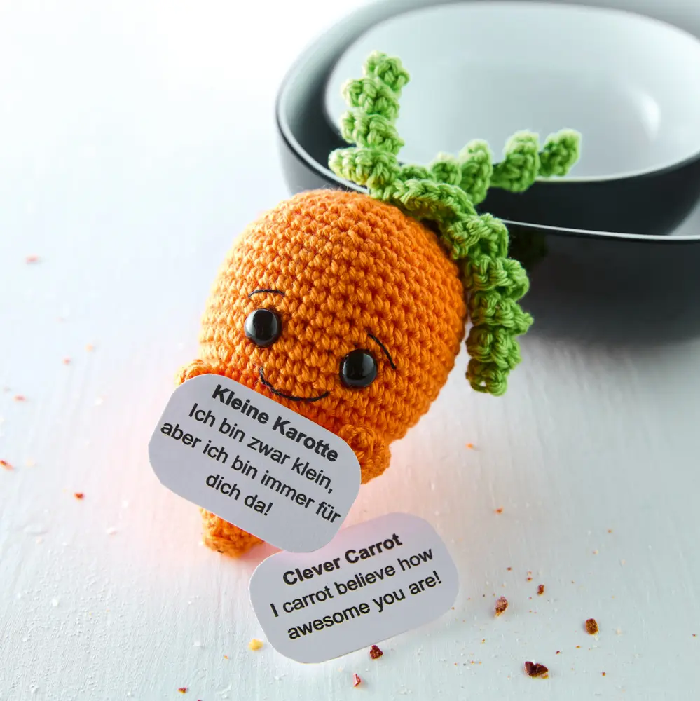 Bild: 9783735871787 | Emotional Support Veggies. Kleine Häkelfiguren mit positiven...