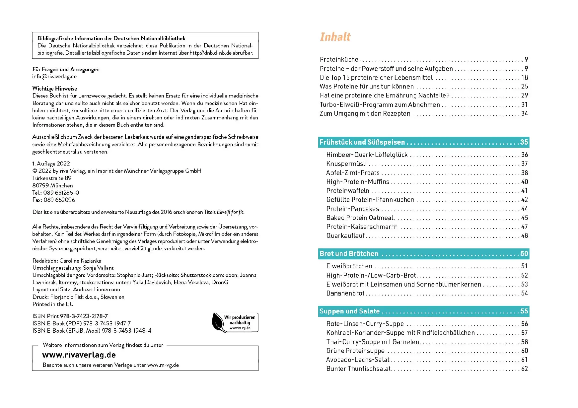 Bild: 9783742321787 | Das High-Protein-Kochbuch | Veronika Pichl | Taschenbuch | 128 S.