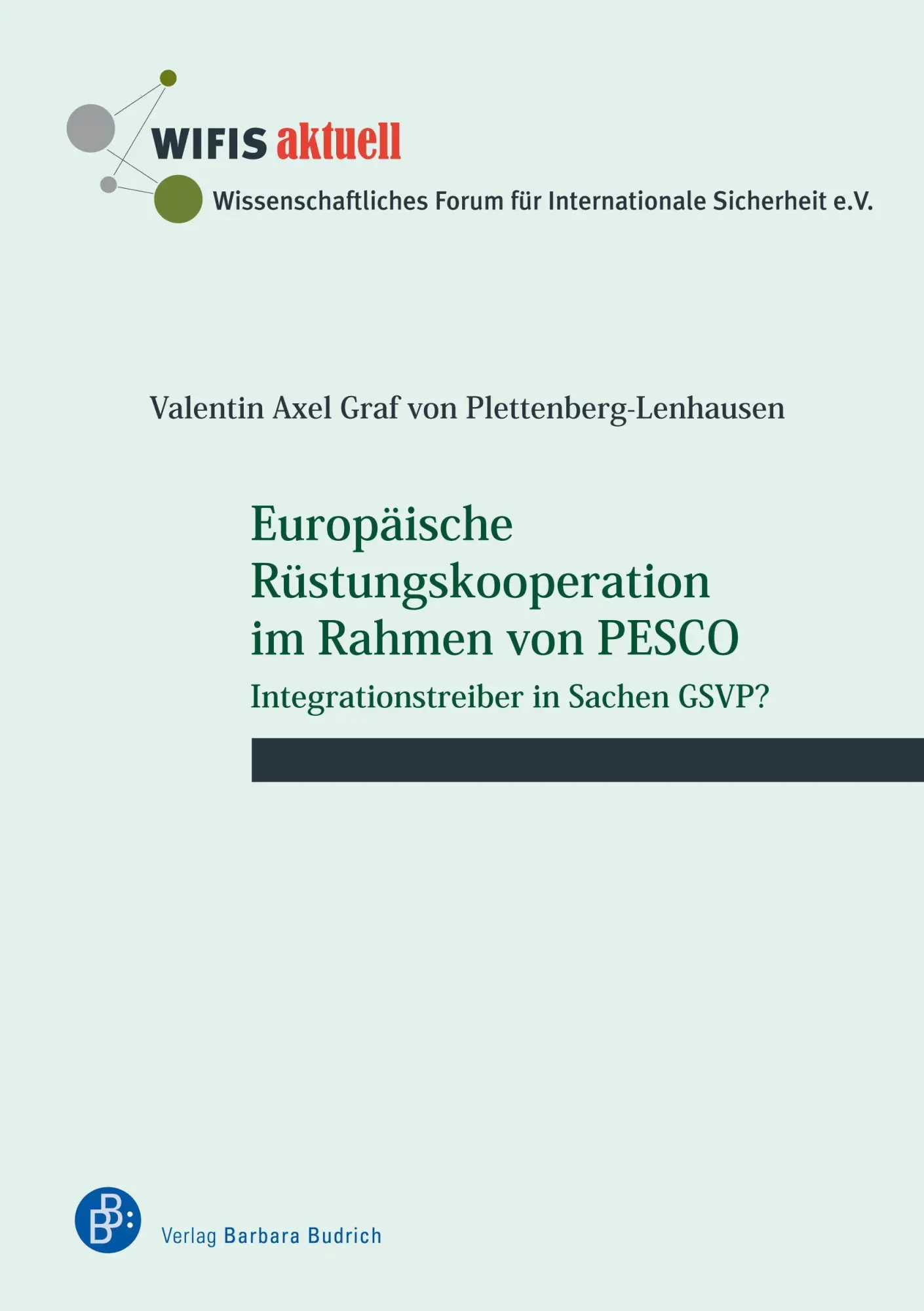 Cover: 9783847431787 | Europäische Rüstungskooperation im Rahmen von PESCO | Taschenbuch