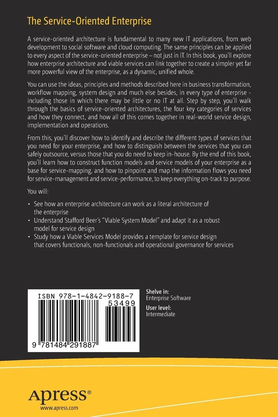 Rückseite: 9781484291887 | The Service-Oriented Enterprise | Tom Graves | Taschenbuch | xvii