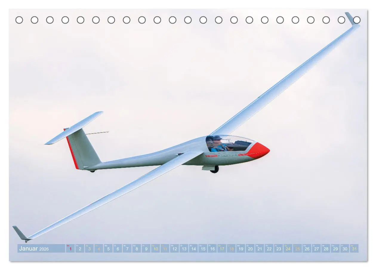 Bild: 9783457501887 | Meister in der Schwebe: Segelflugzeuge (Tischkalender 2026 DIN A5...
