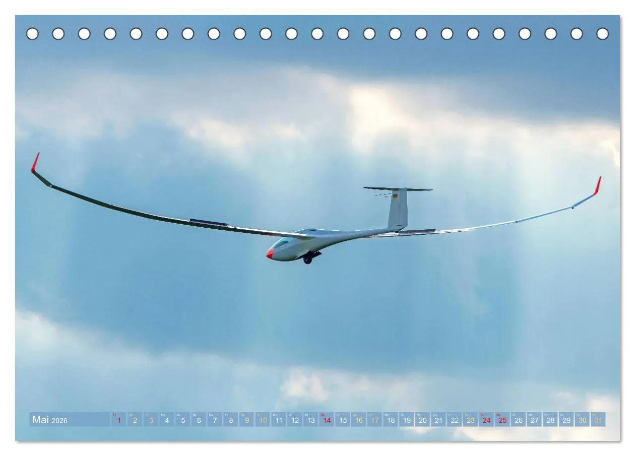 Bild: 9783457501887 | Meister in der Schwebe: Segelflugzeuge (Tischkalender 2026 DIN A5...