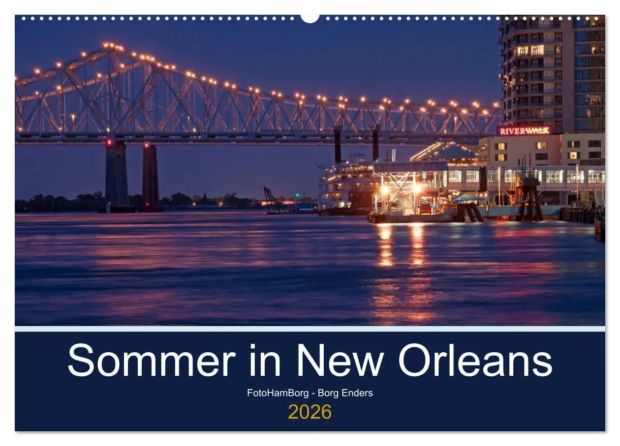 Cover: 9783516141887 | Sommer in New Orleans (Wandkalender 2026 DIN A2 quer), CALVENDO...