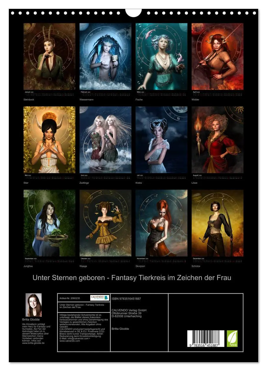 Bild: 9783516451887 | Unter Sternen geboren - Fantasy Tierkreis im Zeichen der Frau...