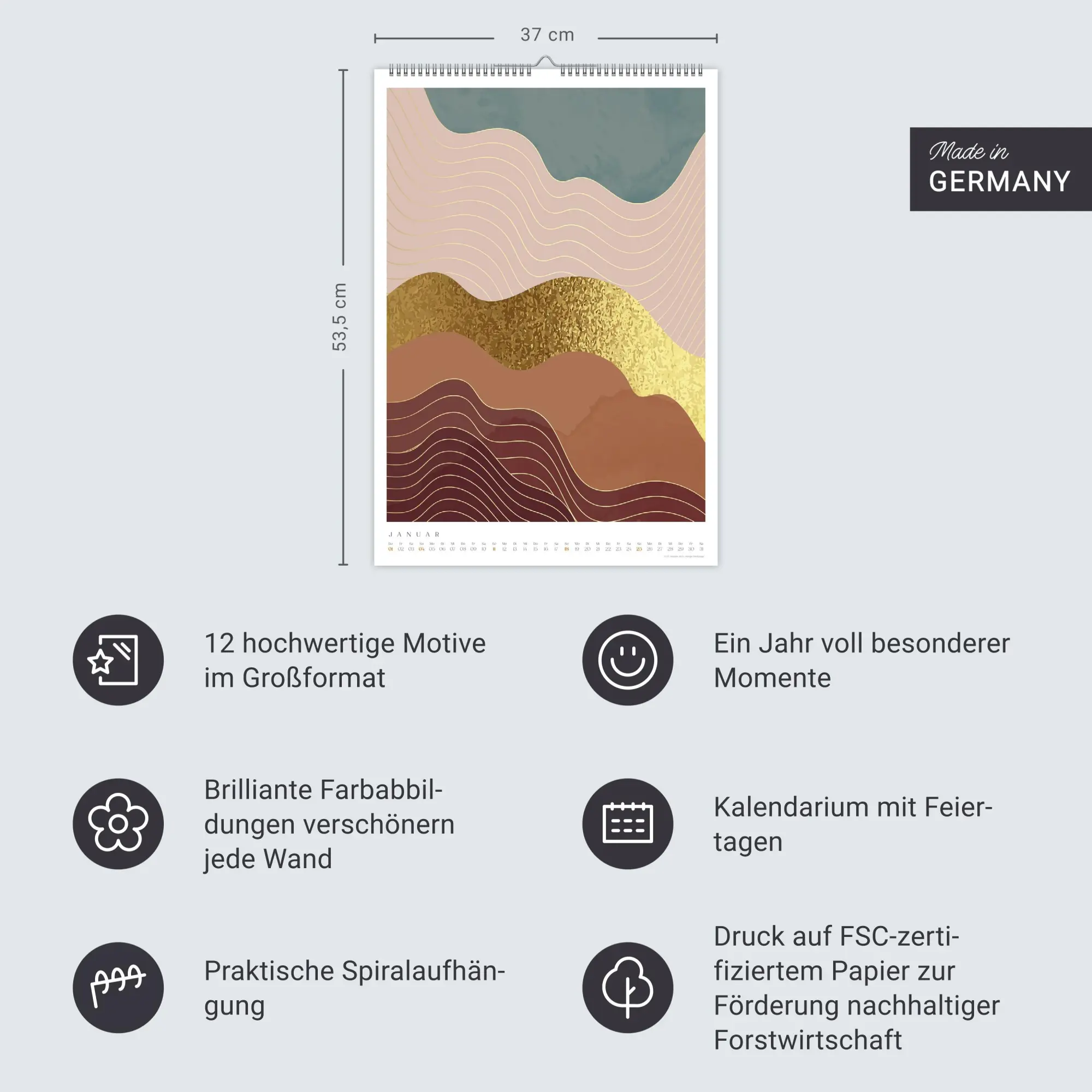 Bild: 9783756411887 | Gallery Wall Posterkalender 2026 | Heye | Kalender | Spiralbindung