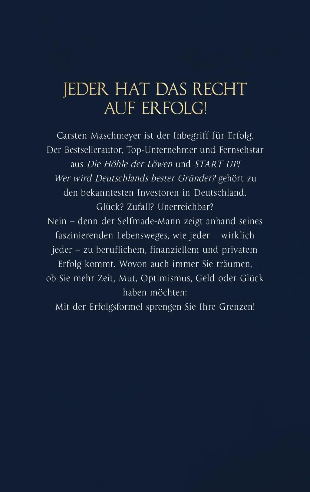 Bild: 9783424201987 | Selfmade | Die Erfolgsformel - Mit Gründerkapitel START UP! | Buch