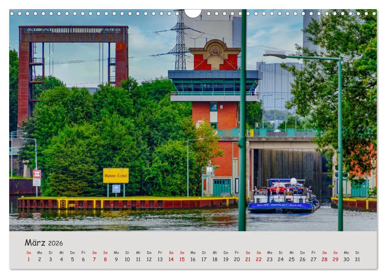 Bild: 9783457591987 | Herne: Stadt an Emscher und Kanal (Wandkalender 2026 DIN A3 quer),...