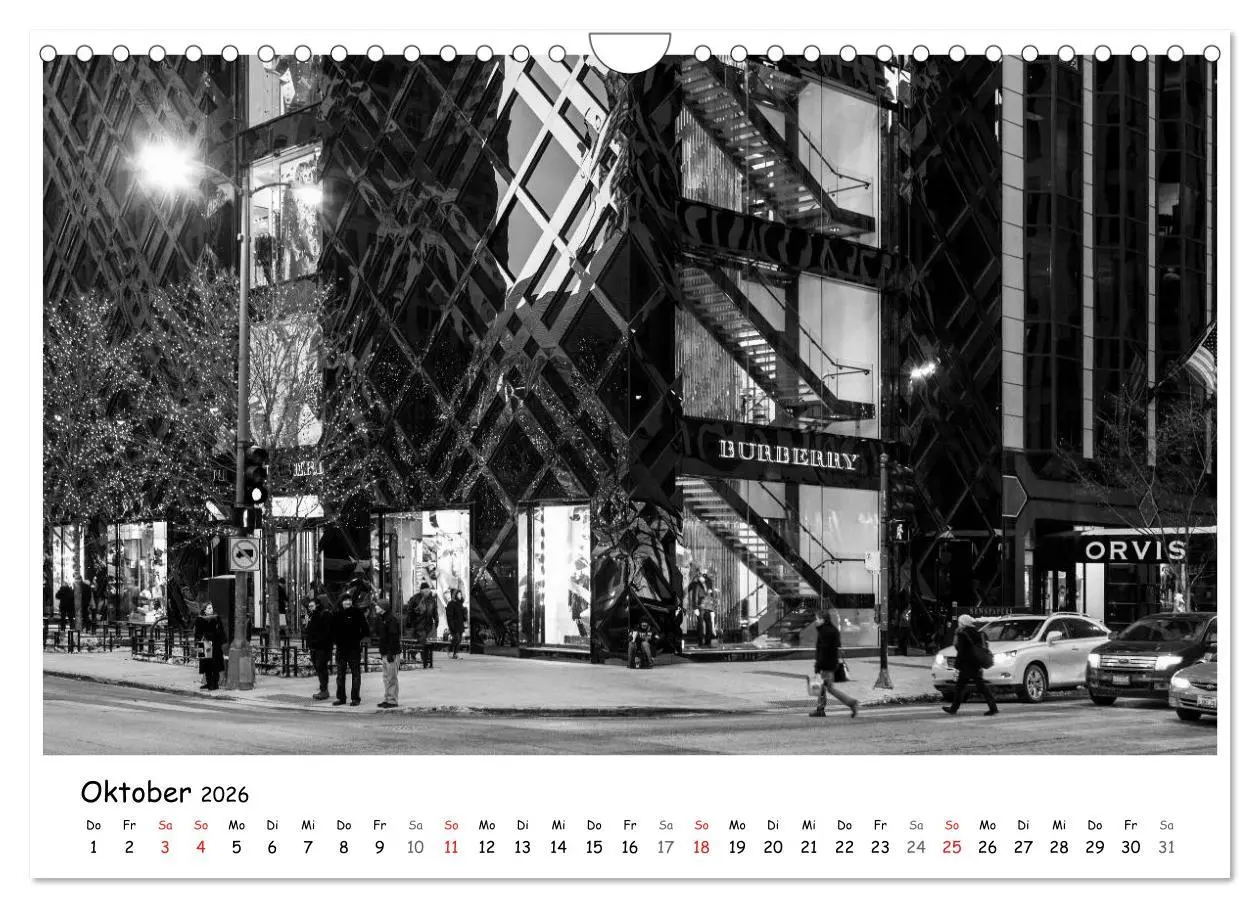 Bild: 9783516131987 | Chicago 2026 (Wandkalender 2026 DIN A4 quer), CALVENDO Monatskalender