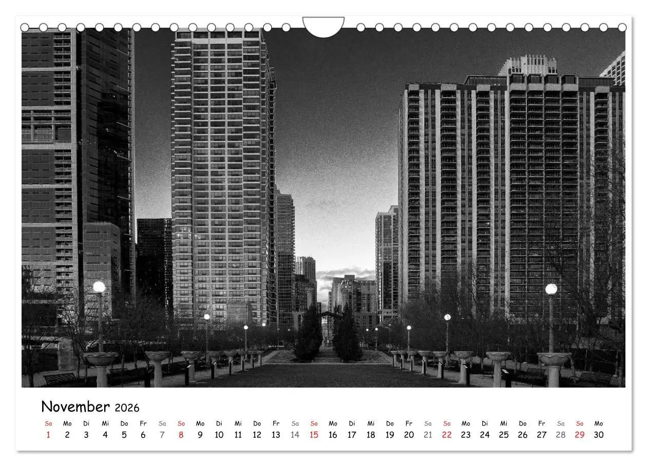 Bild: 9783516131987 | Chicago 2026 (Wandkalender 2026 DIN A4 quer), CALVENDO Monatskalender