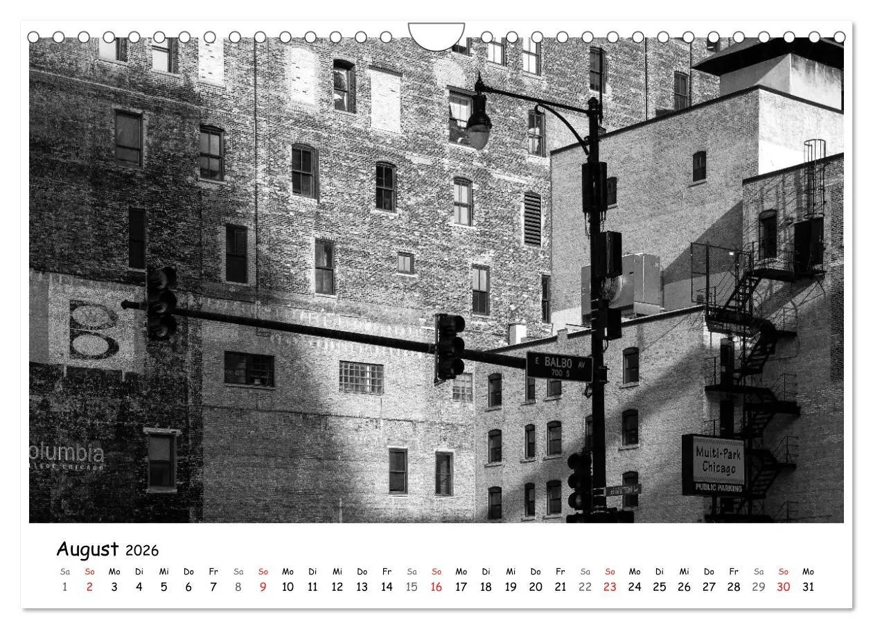 Bild: 9783516131987 | Chicago 2026 (Wandkalender 2026 DIN A4 quer), CALVENDO Monatskalender