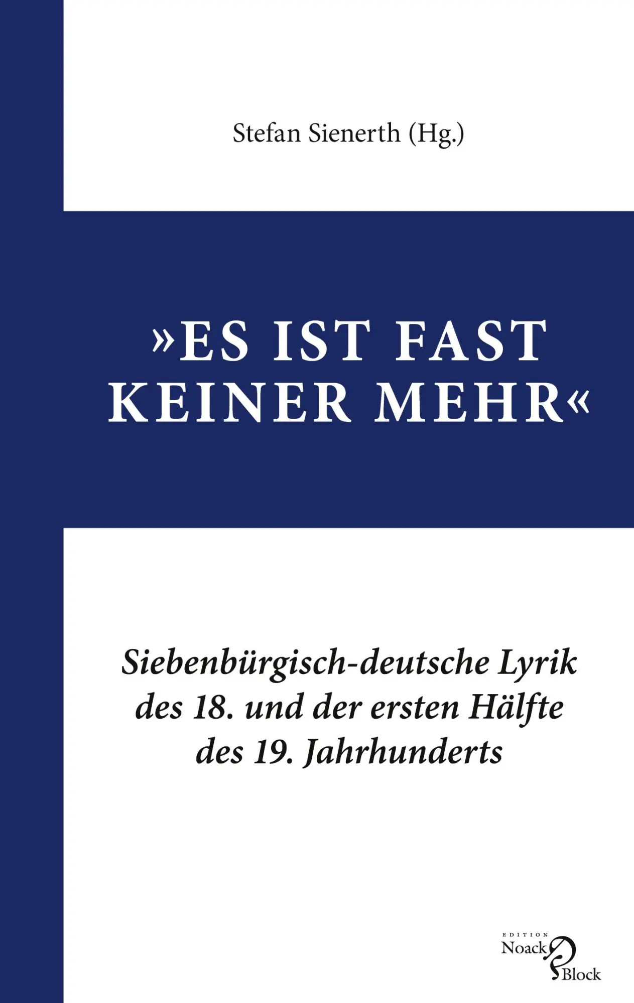 Cover: 9783868131987 | "Es ist fast keiner mehr" | Stefan Sienerth | Taschenbuch | 268 S.