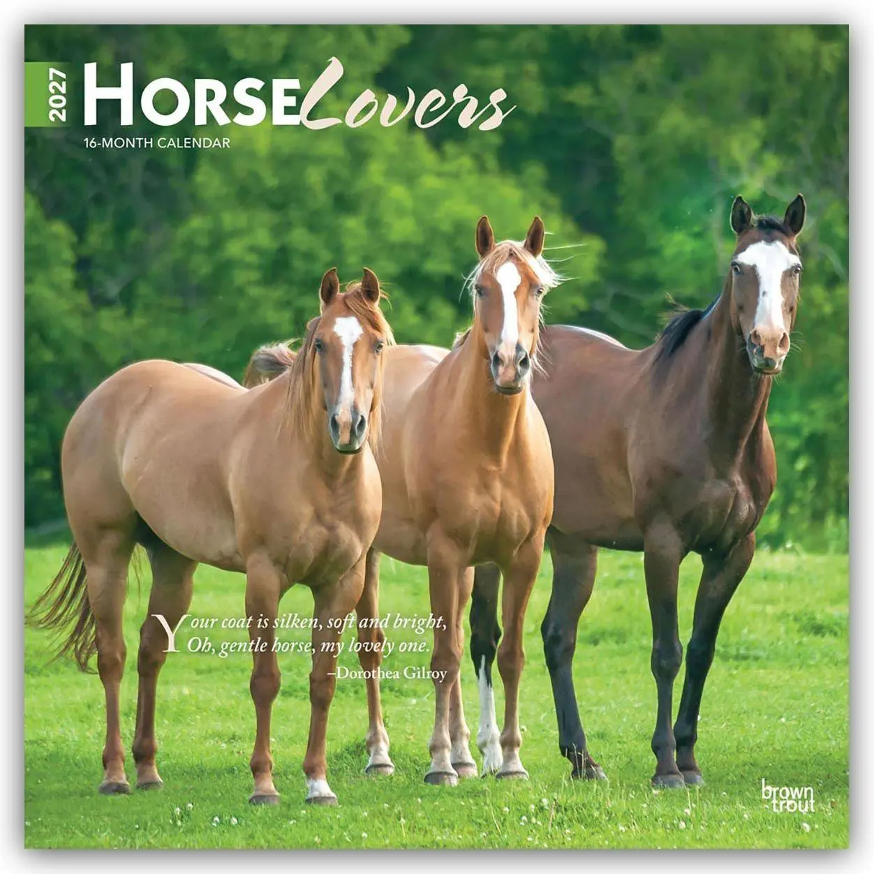 Cover: 9798330711987 | Horse Lovers - Pferdeliebhaber 2027 - 16-Monatskalender | Publishers