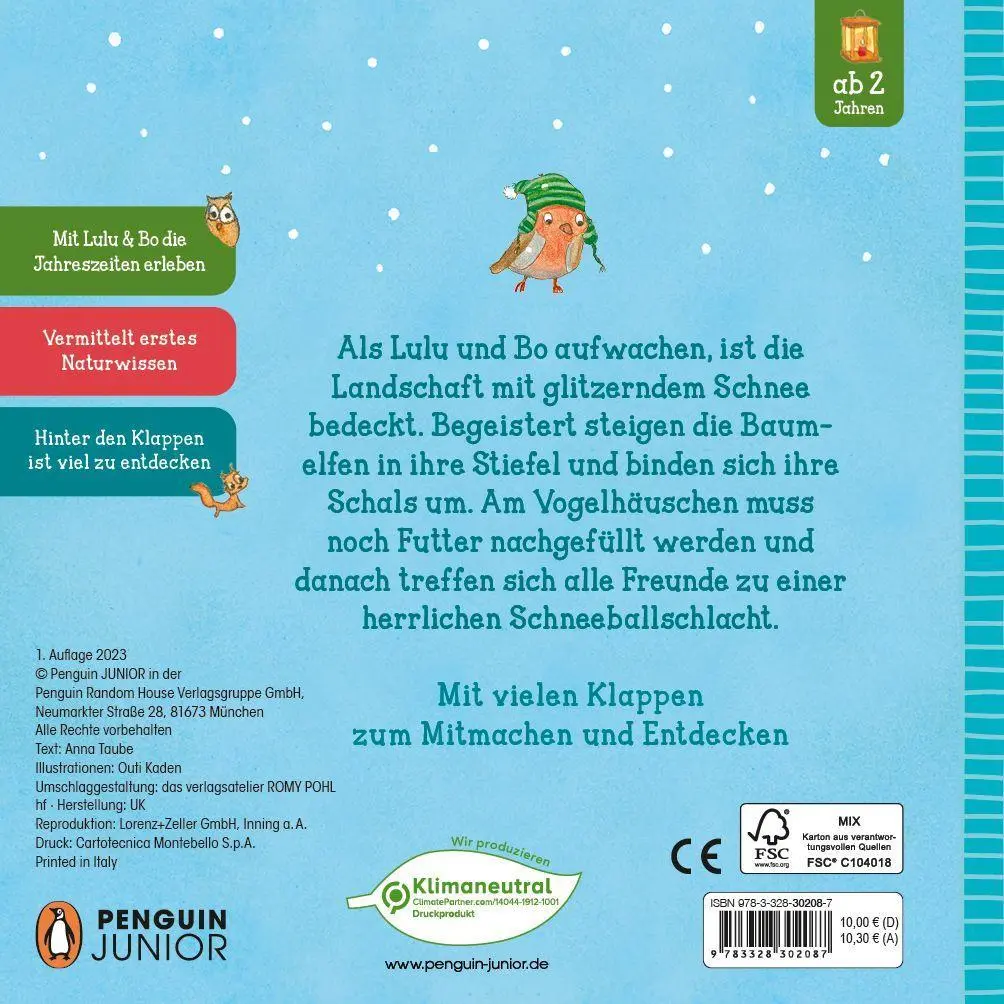 Bild: 9783328302087 | Lulu &amp; Bo spielen im Schnee | Anna Taube | Buch | 22 S. | Deutsch