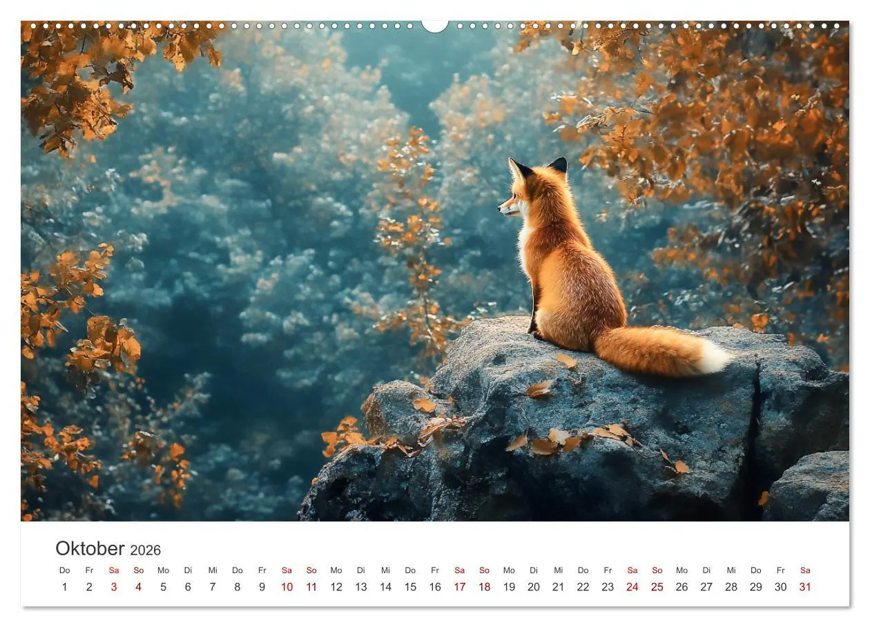 Bild: 9783457312087 | Wild und weich - Die zauberhafte Welt der Rotfüchse (Wandkalender...