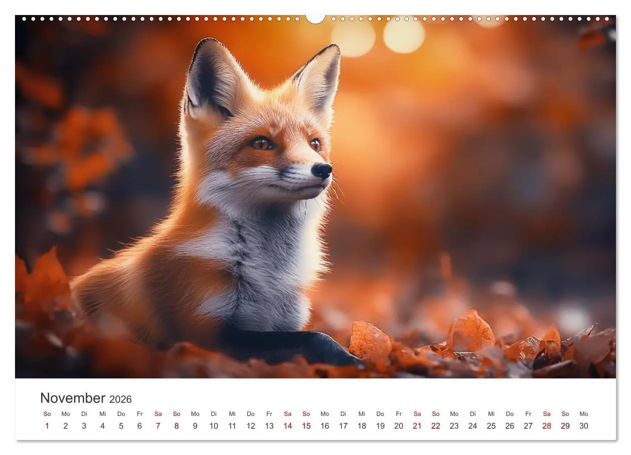 Bild: 9783457312087 | Wild und weich - Die zauberhafte Welt der Rotfüchse (Wandkalender...