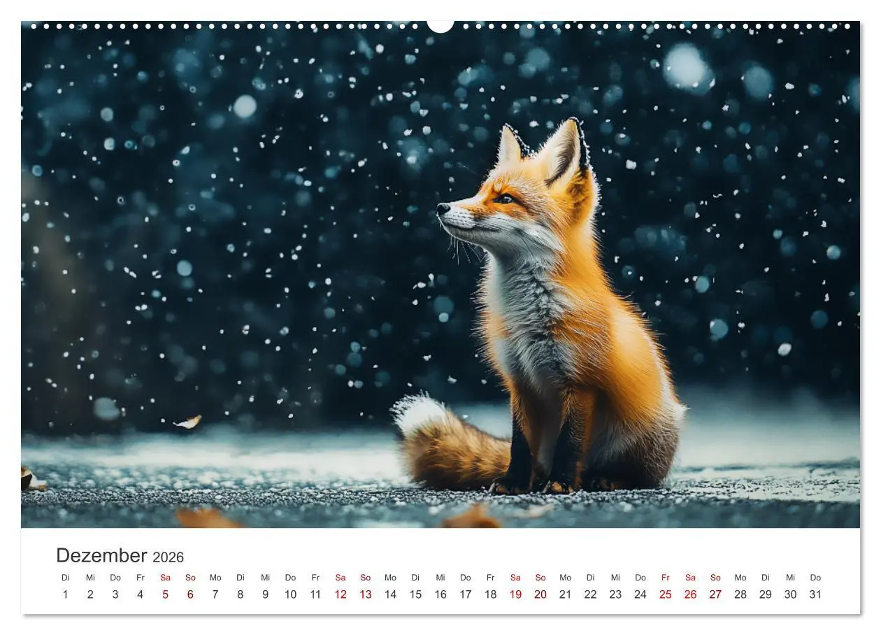 Bild: 9783457312087 | Wild und weich - Die zauberhafte Welt der Rotfüchse (Wandkalender...