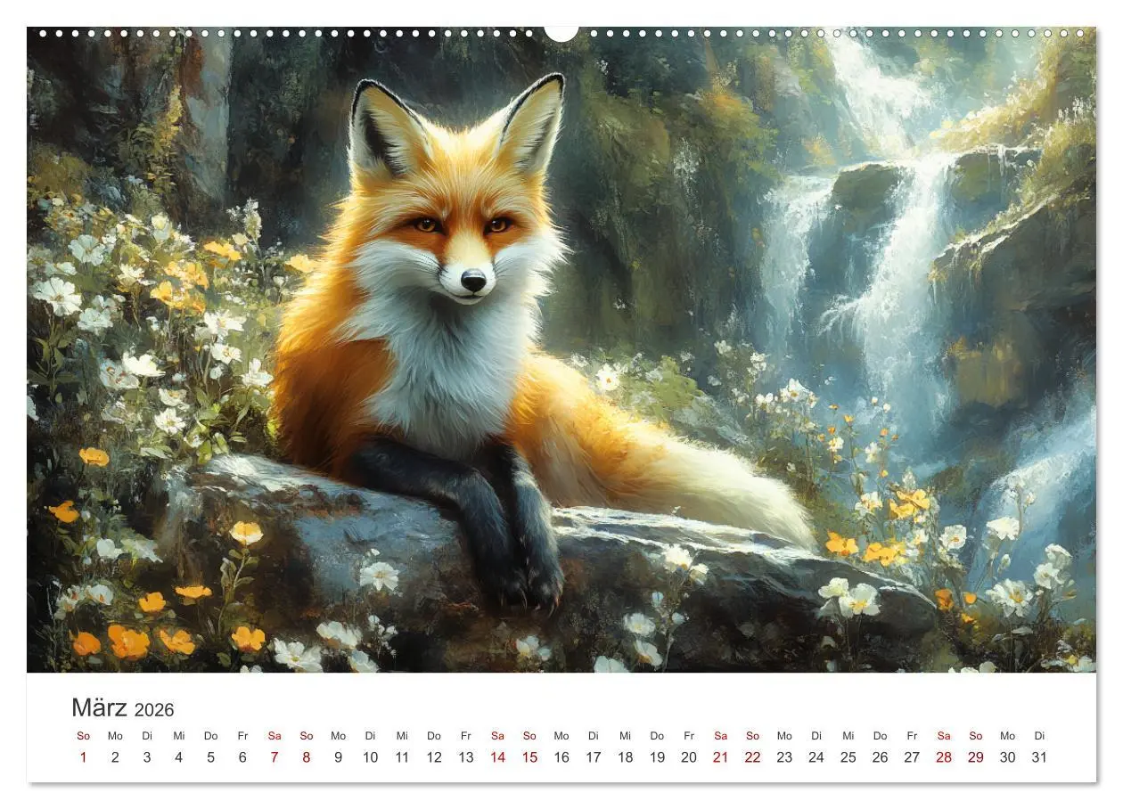 Bild: 9783457312087 | Wild und weich - Die zauberhafte Welt der Rotfüchse (Wandkalender...