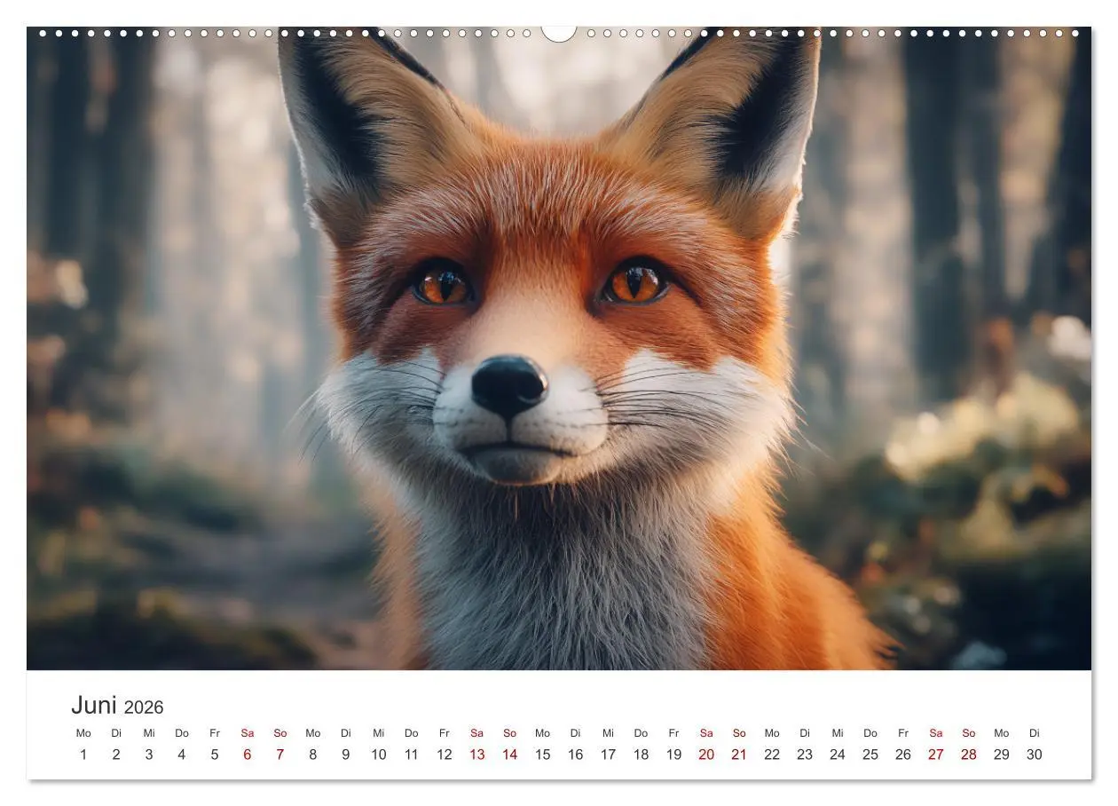 Bild: 9783457312087 | Wild und weich - Die zauberhafte Welt der Rotfüchse (Wandkalender...