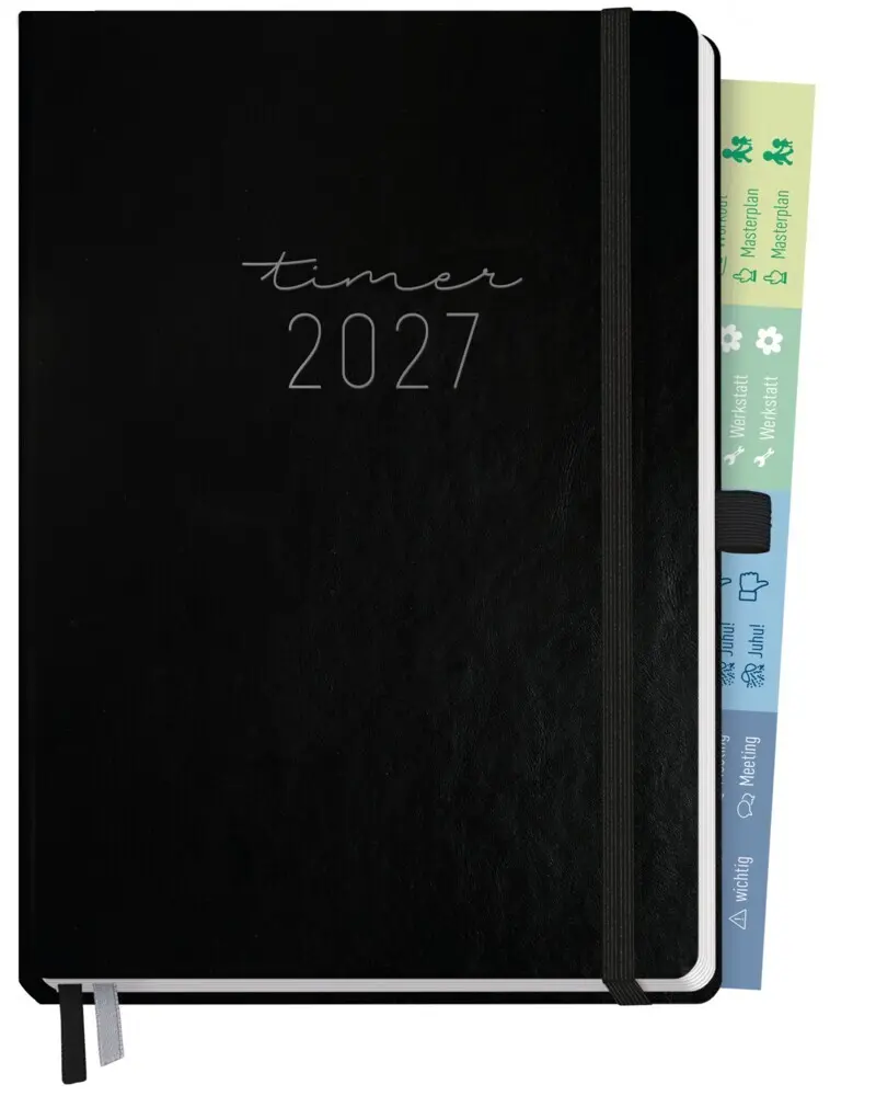 Cover: 4029357112187 | Chäff-Timer Premium 26/27 17 Monate A5 [schwarz] | Andreas Reiter