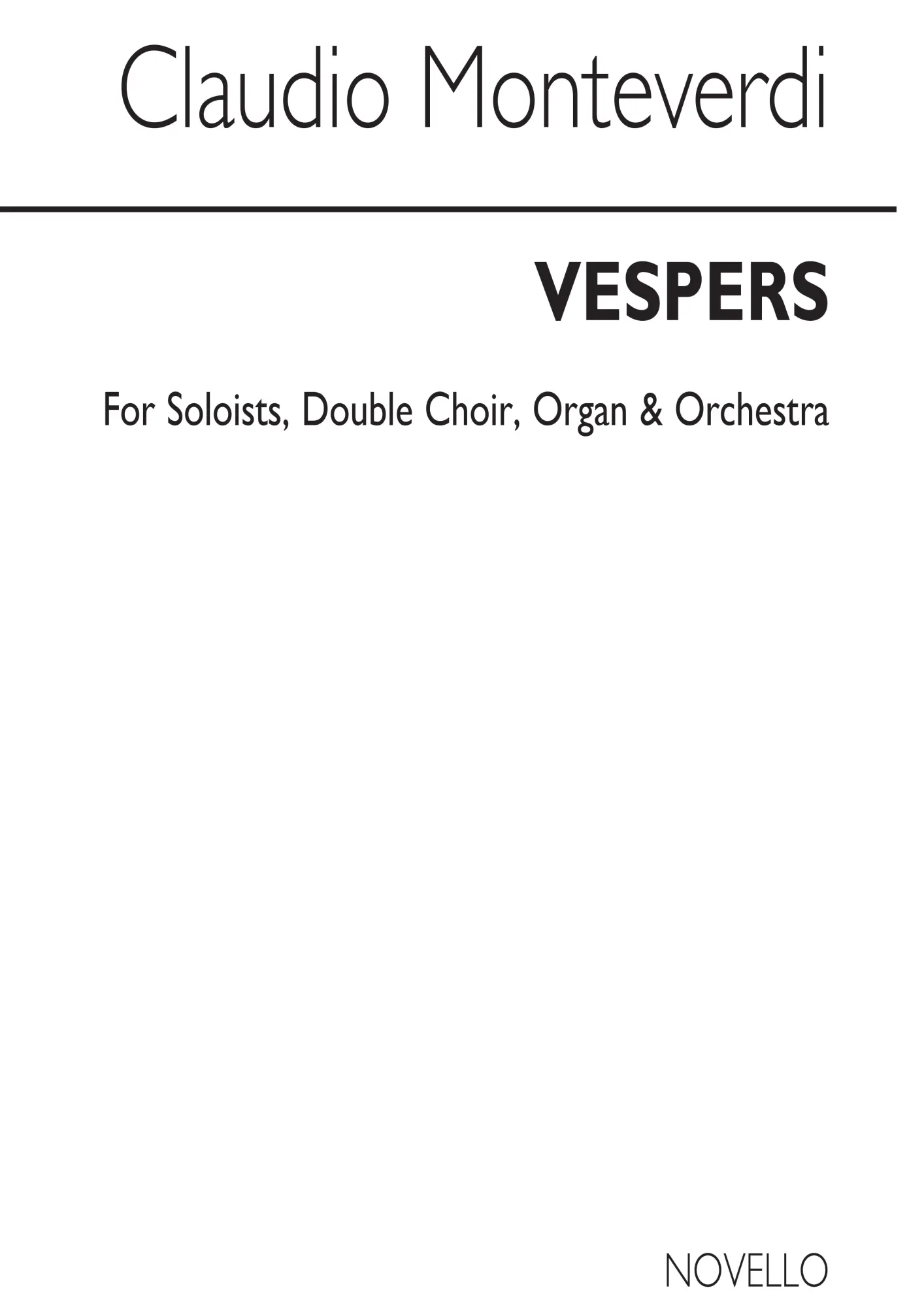 Cover: 9780853602187 | Vespers | Vocal Score | Denis Stevens | Taschenbuch | Partitur | 2004