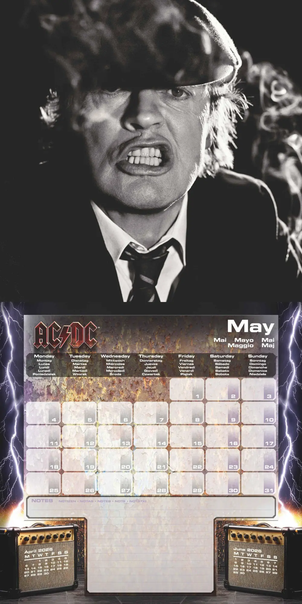 Bild: 9781804232187 | AC/DC - Broschürenkalender im Format 30x30 | Kalender | 28 S.