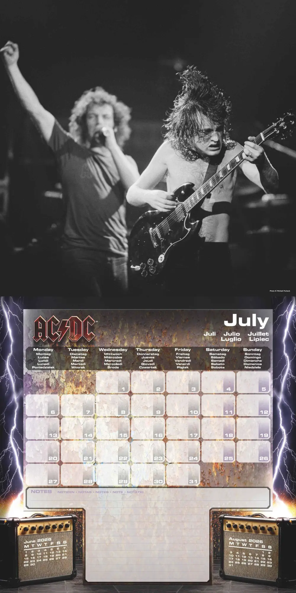 Bild: 9781804232187 | AC/DC - Broschürenkalender im Format 30x30 | Kalender | 28 S.