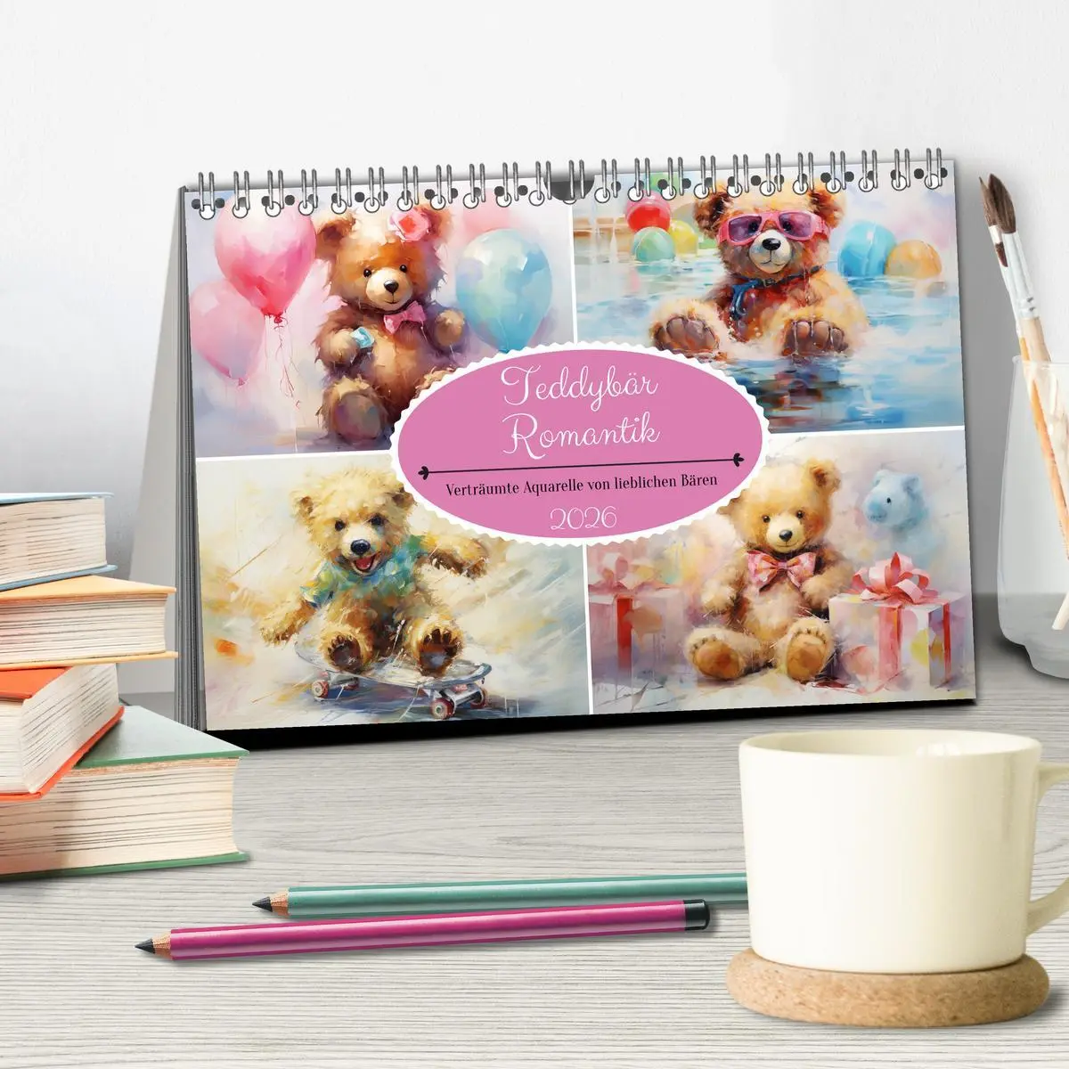 Bild: 9783457472187 | Teddybär Romantik. Verträumte Aquarelle von lieblichen Bären...