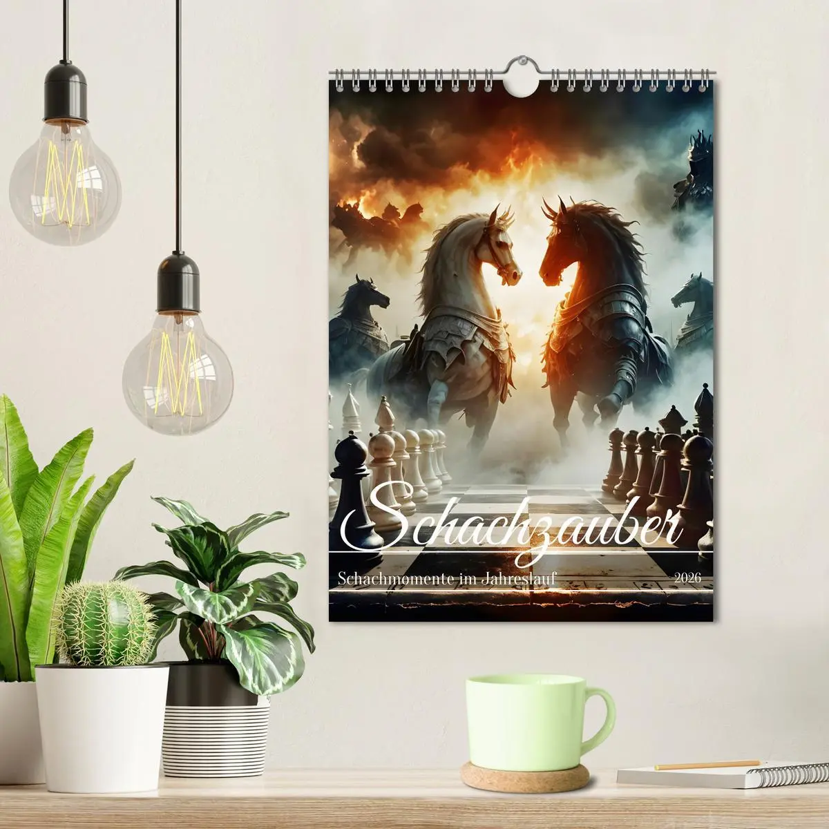 Bild: 9783516252187 | Schachzauber (Wandkalender 2026 DIN A4 hoch), CALVENDO Monatskalender
