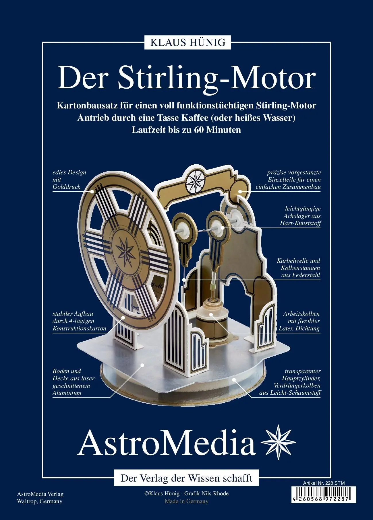 Cover: 4260568972287 | Der Stirling-Motor | Klaus Hünig | Deutsch | 2020 | AstroMedia GmbH