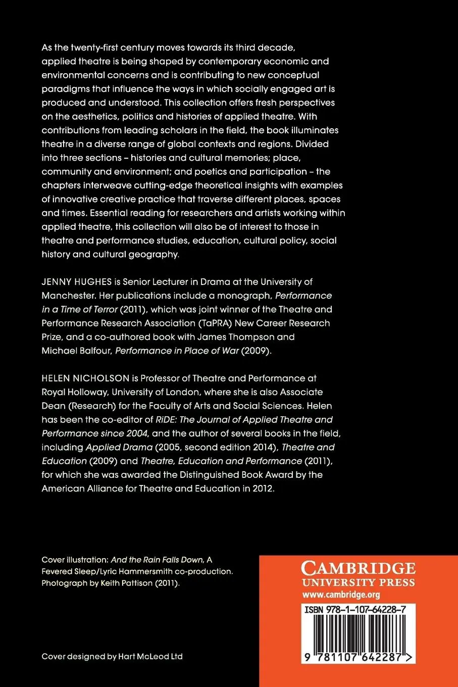 Rückseite: 9781107642287 | Critical Perspectives on Applied Theatre | Jenny Hughes (u. a.) | Buch