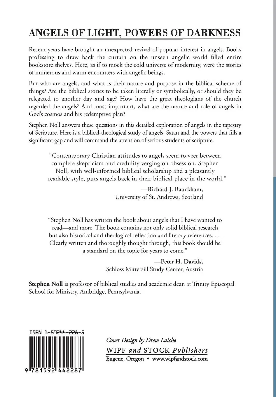 Rückseite: 9781592442287 | Angels of Light, Powers of Darkness | Stephen Noll | Taschenbuch