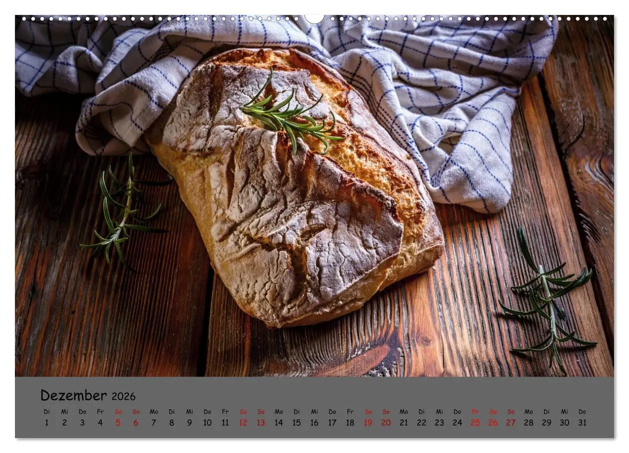 Bild: 9783457602287 | Mein Brotkalender (Wandkalender 2026 DIN A2 quer), CALVENDO...