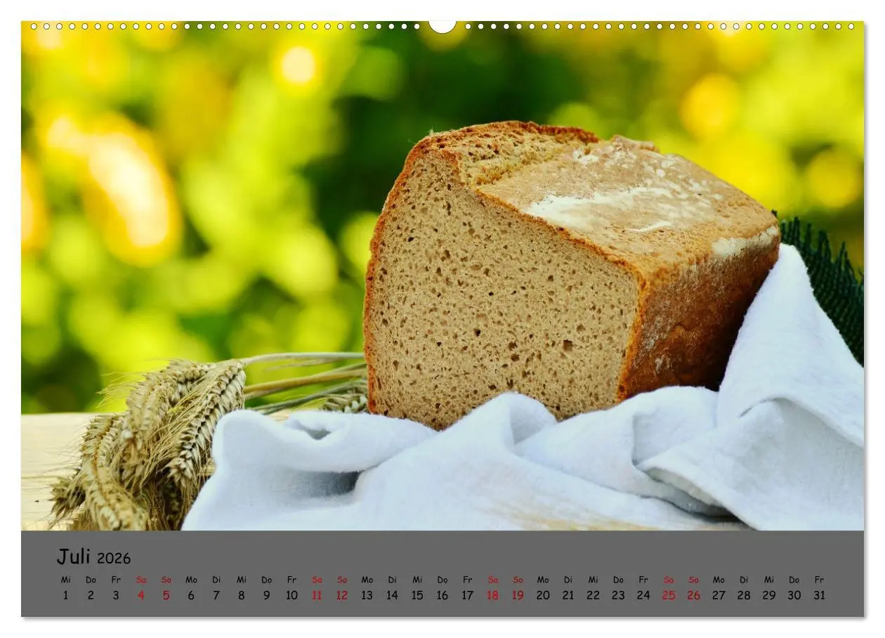 Bild: 9783457602287 | Mein Brotkalender (Wandkalender 2026 DIN A2 quer), CALVENDO...