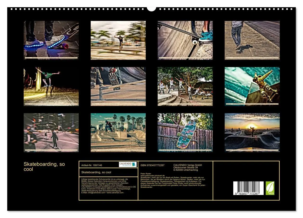 Bild: 9783457772287 | Skateboarding, so cool (hochwertiger Premium Wandkalender 2026 DIN...
