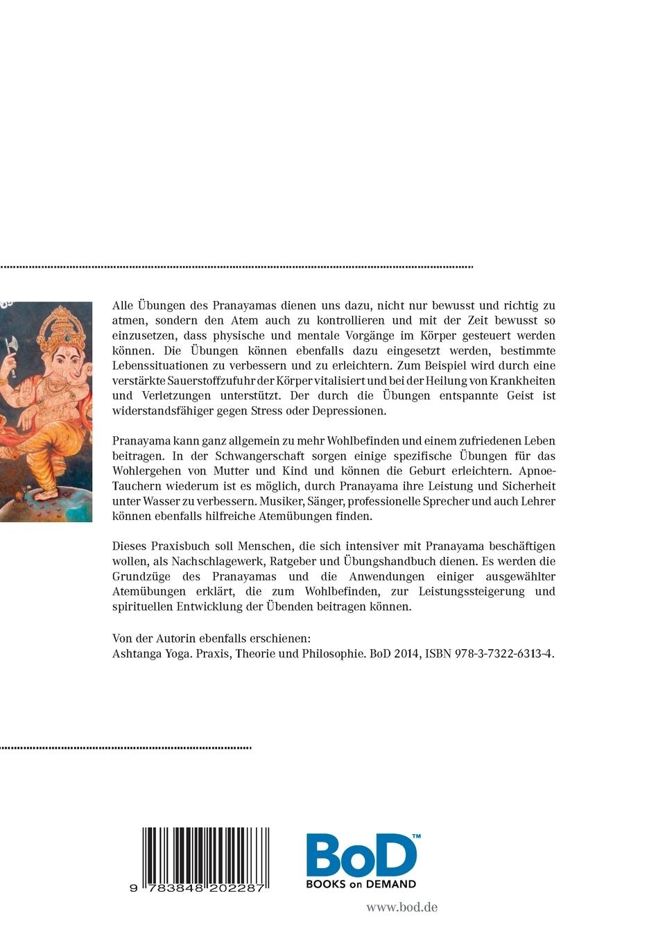 Rückseite: 9783848202287 | Praxisbuch Pranayama | Jana A. Czipin | Taschenbuch | 60 S. | Deutsch