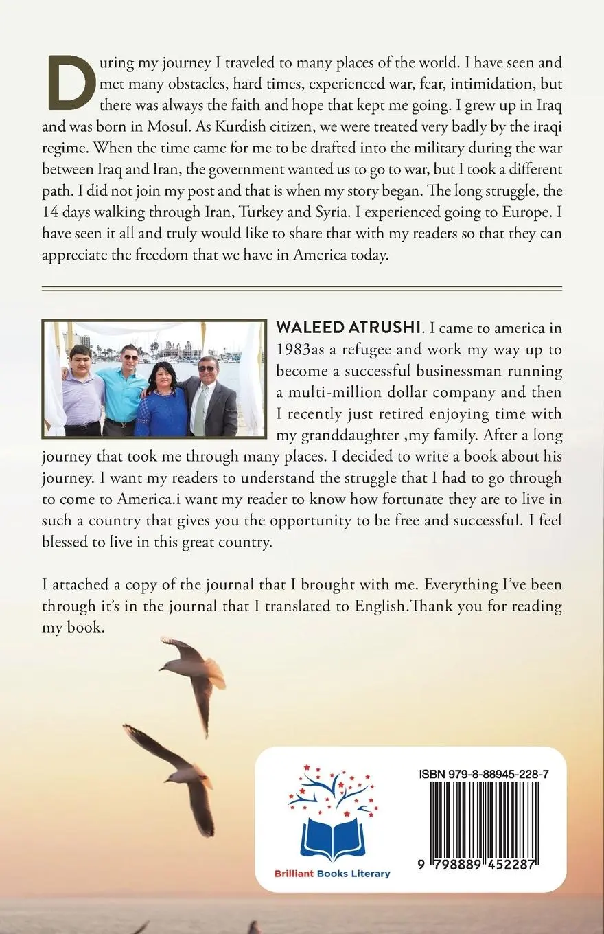 Rückseite: 9798889452287 | The Journey | 14 Days | Waleed Atrushi | Taschenbuch | Englisch | 2023