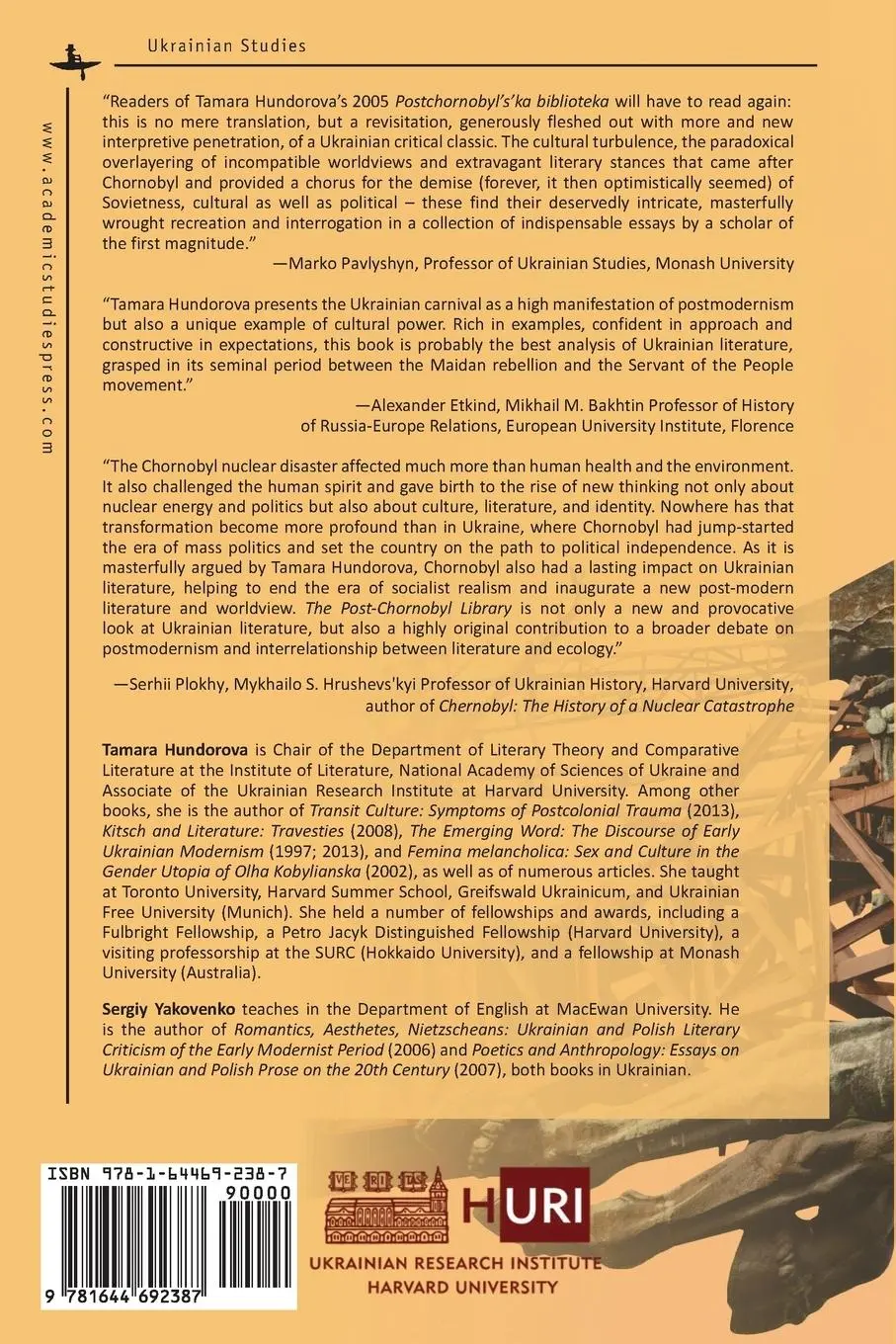 Rückseite: 9781644692387 | The Post-Chornobyl Library | Ukrainian Postmodernism of the 1990s