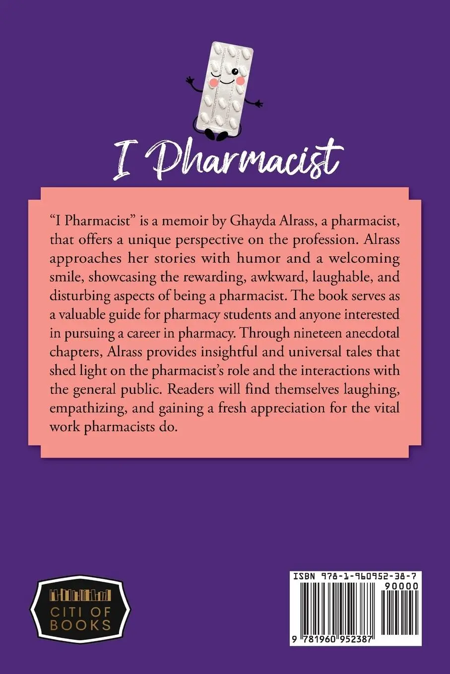 Rückseite: 9781960952387 | I Pharmacist | Ghayda Alrass | Taschenbuch | Englisch | 2023