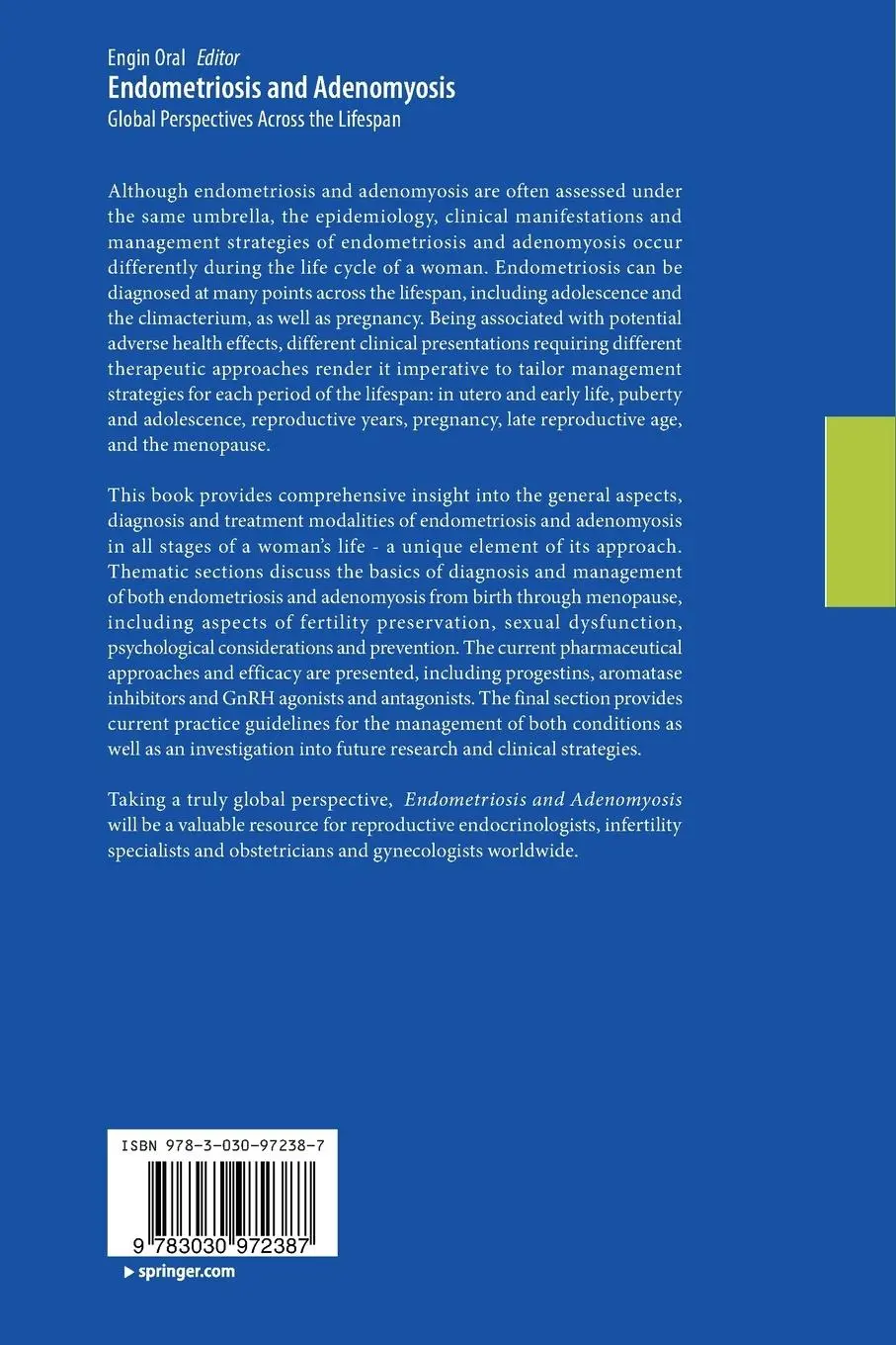 Rückseite: 9783030972387 | Endometriosis and Adenomyosis | Engin Oral | Taschenbuch | xxiv | 2023