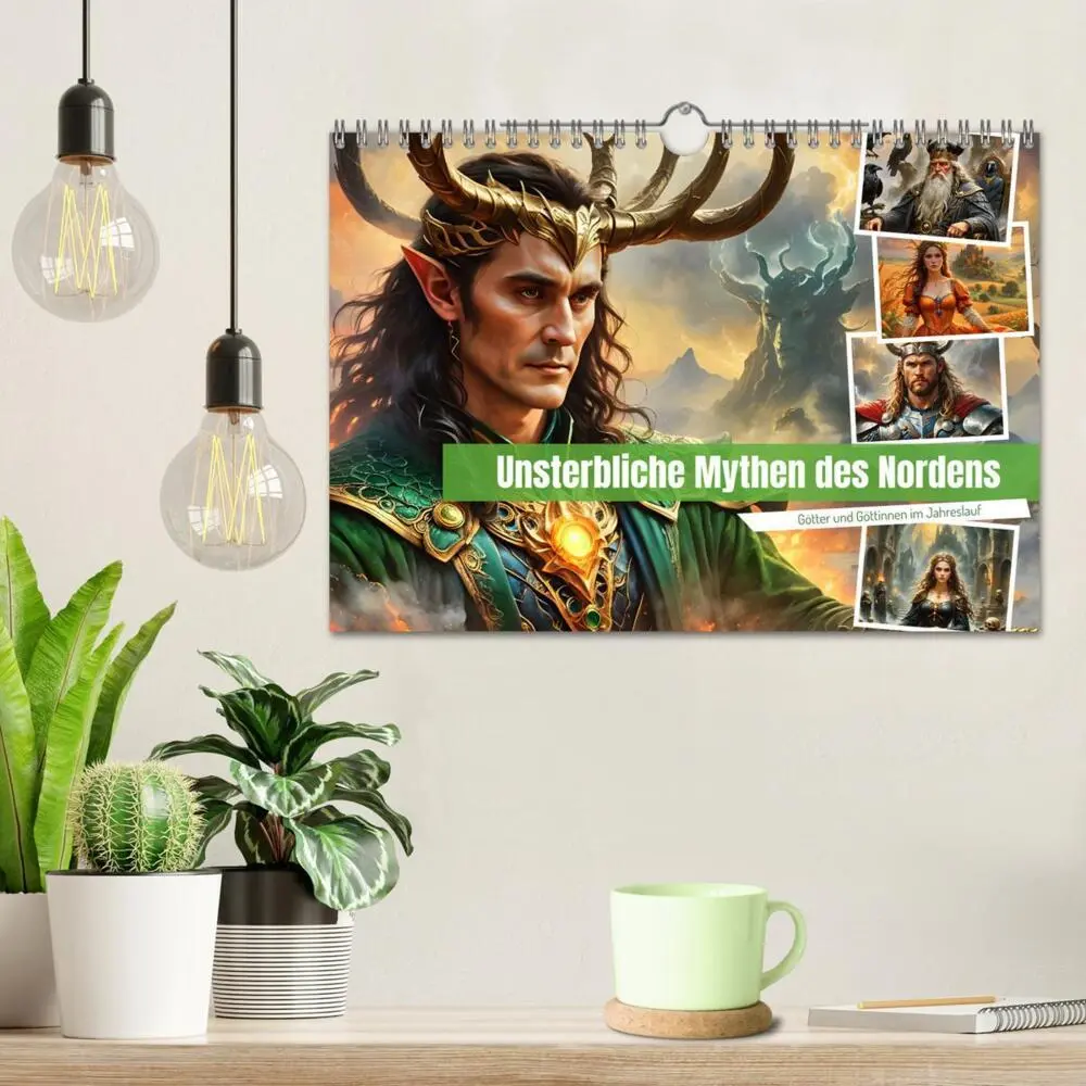Bild: 9783457142387 | Unsterbliche Mythen des Nordens (Wandkalender 2025 DIN A4 quer),...