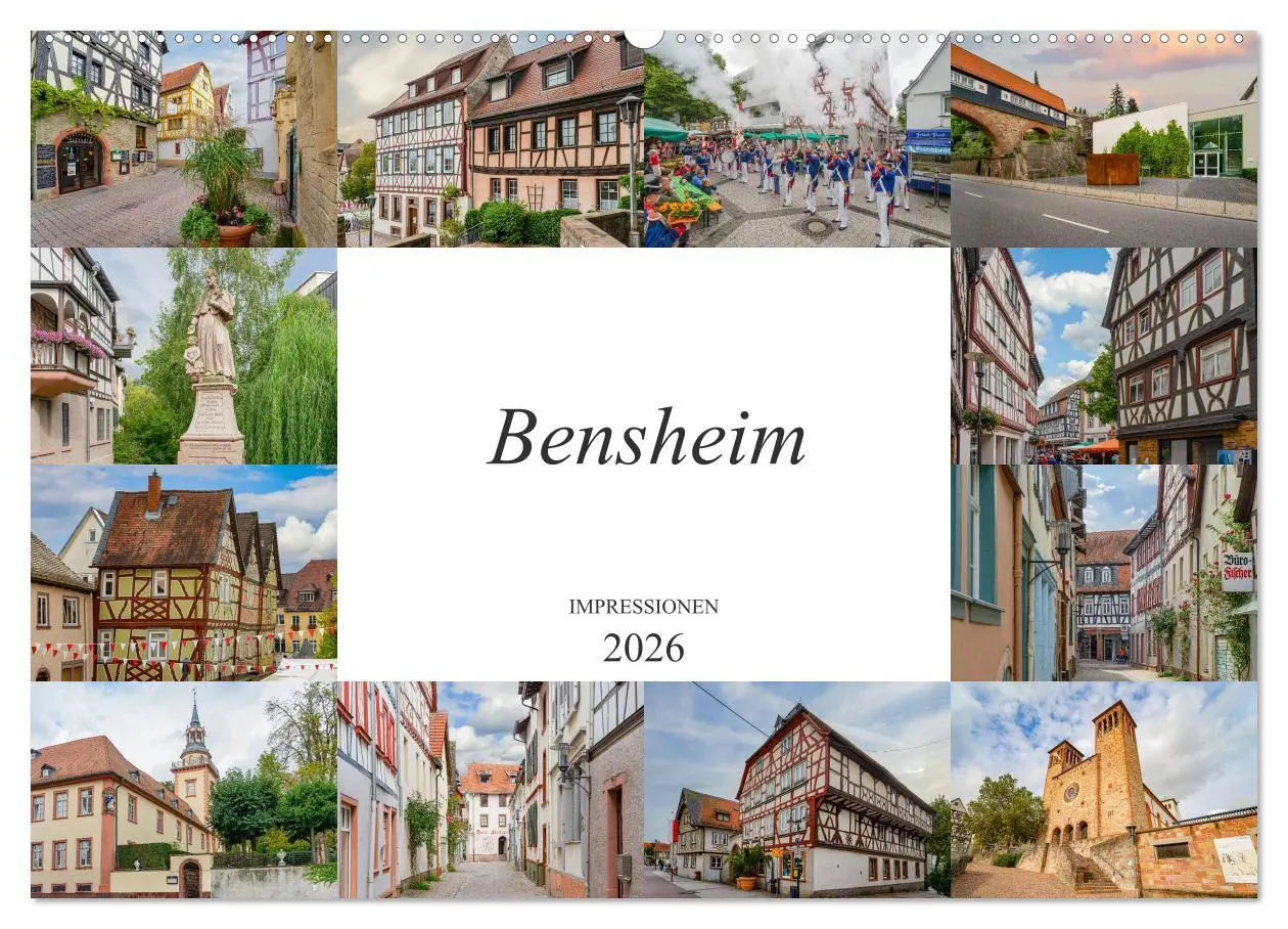 Cover: 9783457762387 | Bensheim Impressionen (Wandkalender 2026 DIN A2 quer), CALVENDO...