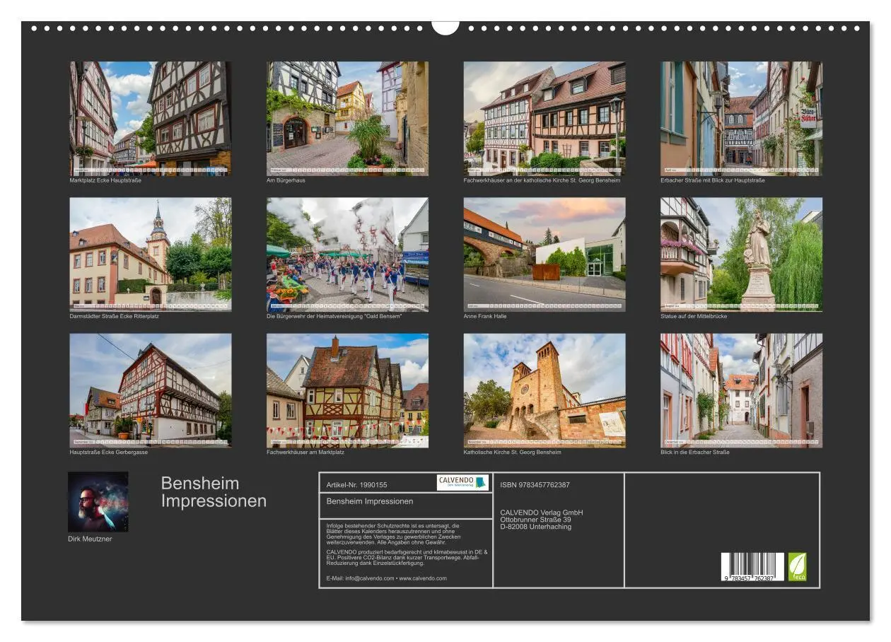 Bild: 9783457762387 | Bensheim Impressionen (Wandkalender 2026 DIN A2 quer), CALVENDO...