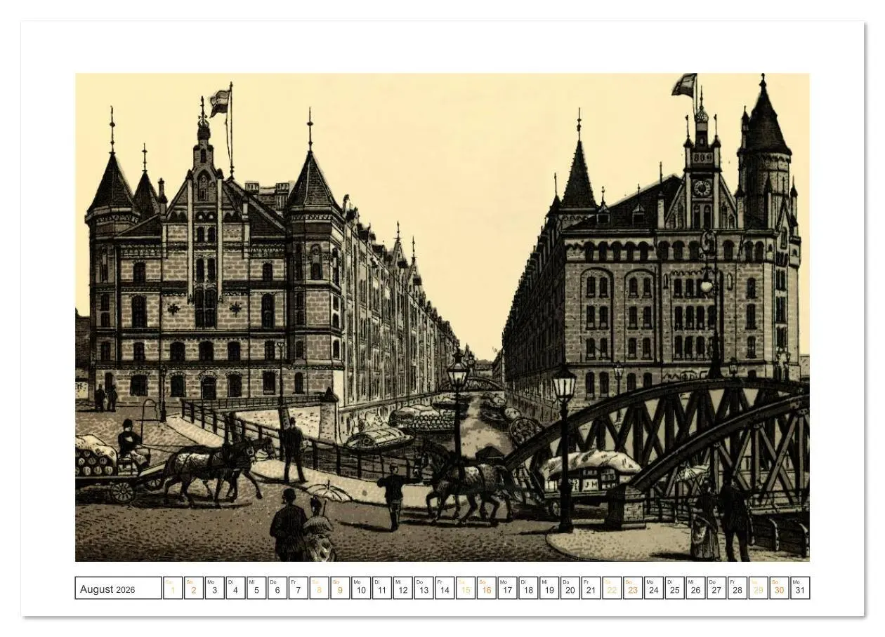Bild: 9783516612387 | Hamburg: Die Hafenstadt auf historischen Stichen (Wandkalender 2026...