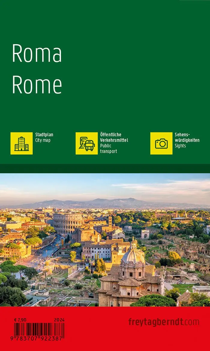 Rückseite: 9783707922387 | Rom, Stadtplan 1:10.000, freytag &amp; berndt | Freytag &amp; Berndt | Gefalzt