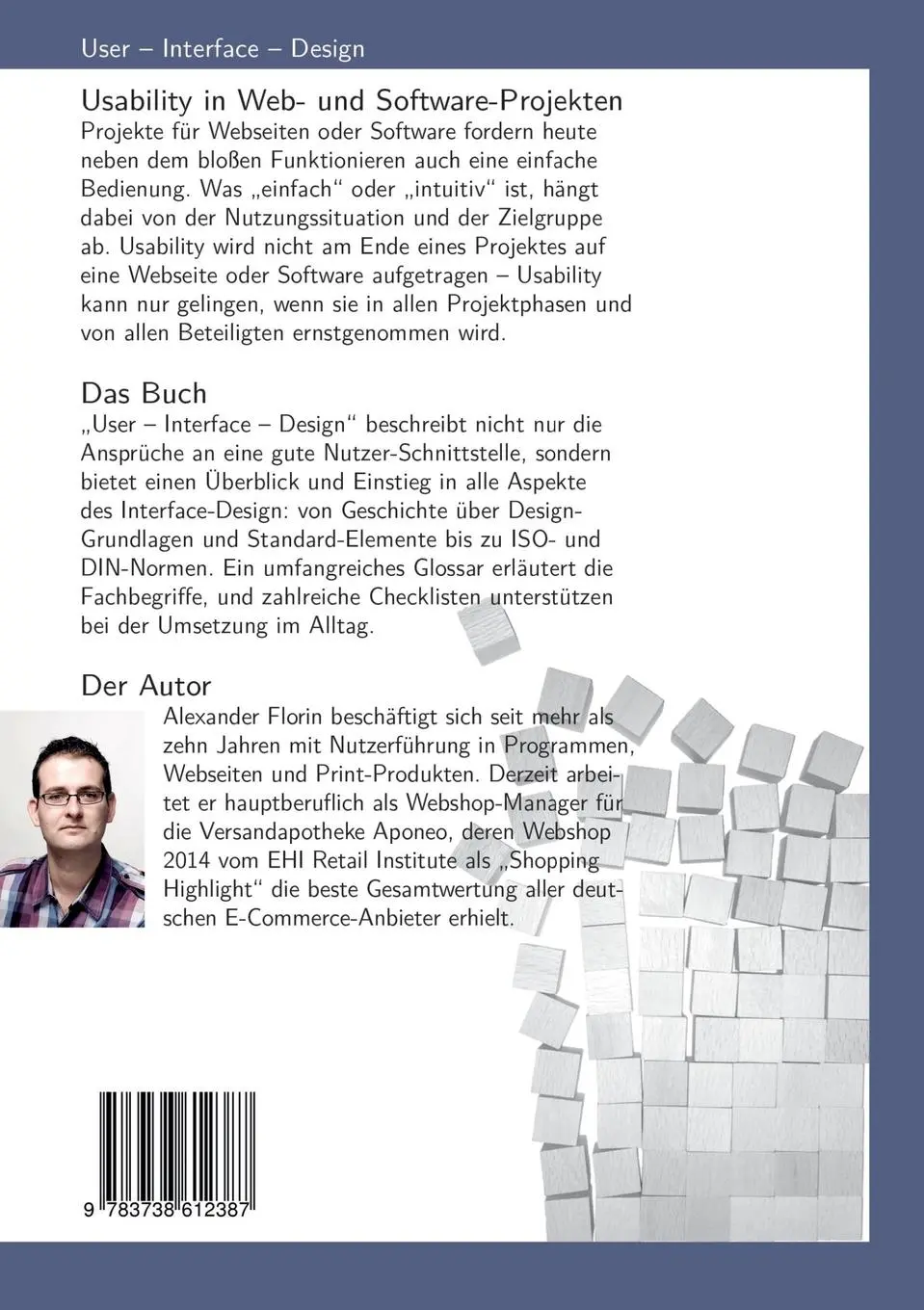 Rückseite: 9783738612387 | User - Interface - Design | Usability in Web- und Software-Projekten