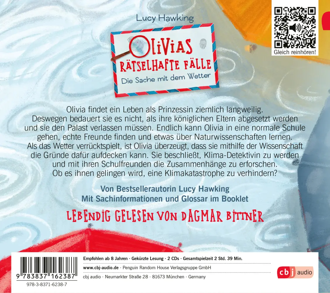 Bild: 9783837162387 | Olivias rätselhafte Fälle - Die Sache mit dem Wetter, 2 Audio-CD | CD