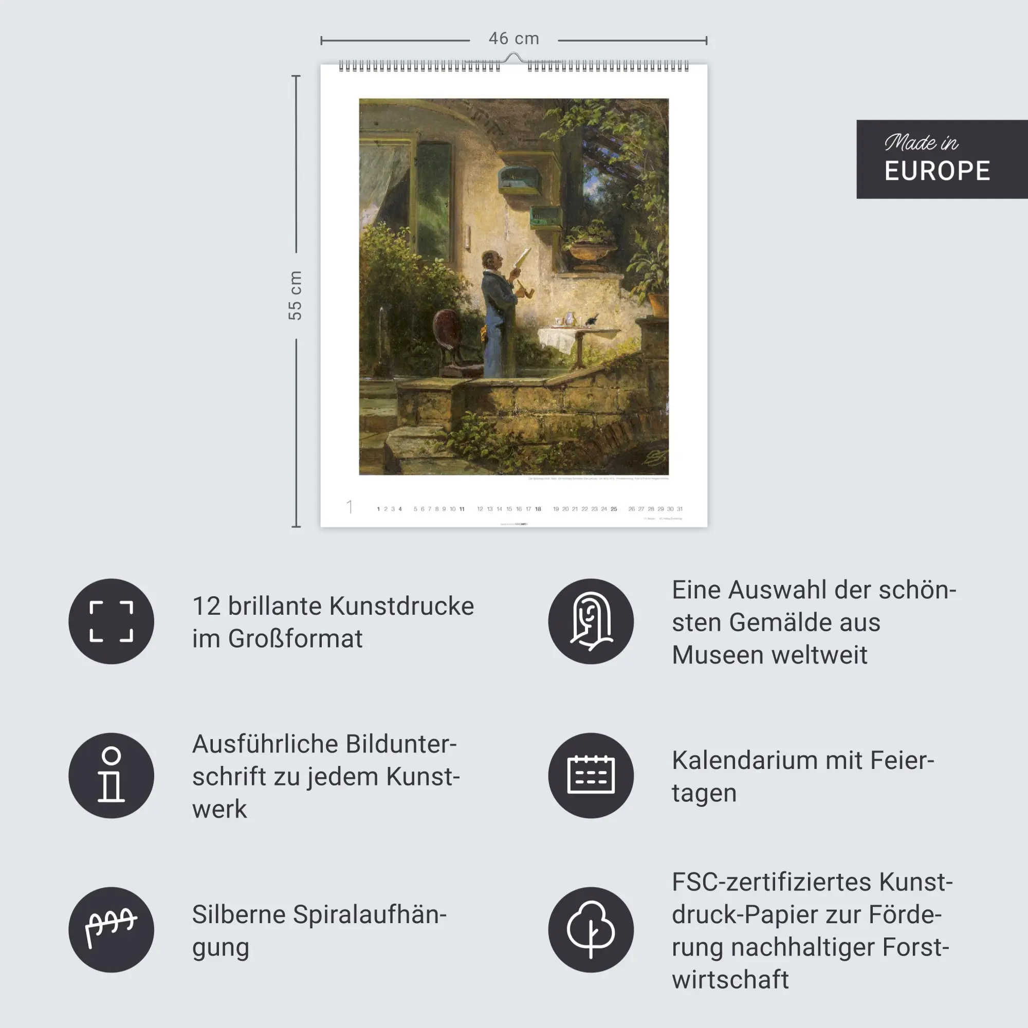 Bild: 9783839902387 | Carl Spitzweg Edition Kalender 2026 | Carl Spitzweg | Kalender | 14 S.