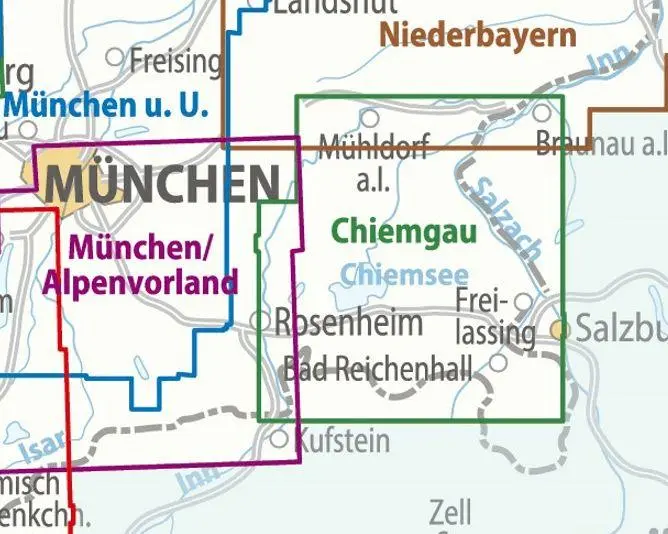 Bild: 9783969902387 | BVA ADFC Regionalkarte Chiemgau 1:75.000 | V. (u. a.) | (Land-)Karte